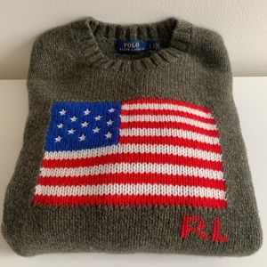 Polo Ralph Lauren Women’s US Flag Wool Sweater - Size Large